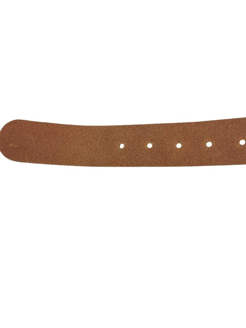 Talbots Italian Genuine Leather Belt Silver Buckle Womens Large Brown